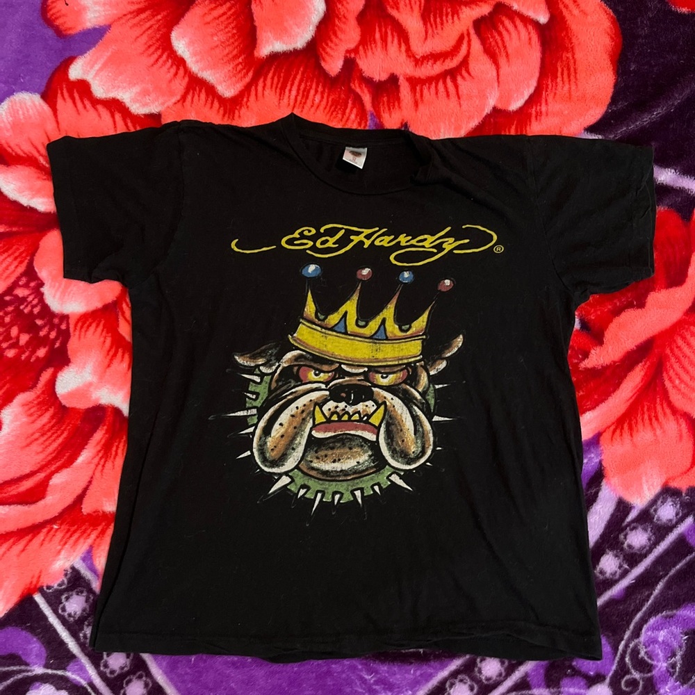 Ed hardy bulldog tee